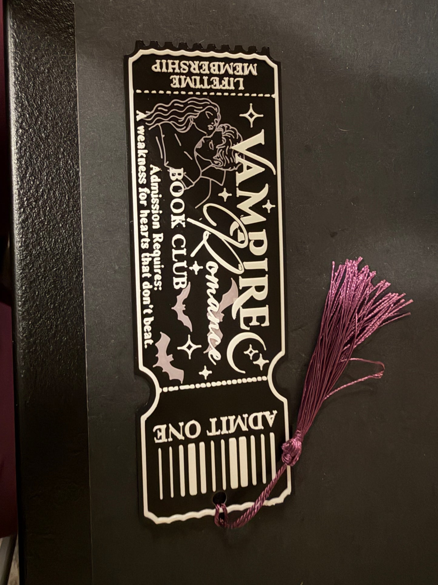 Ticket stub bookmarks